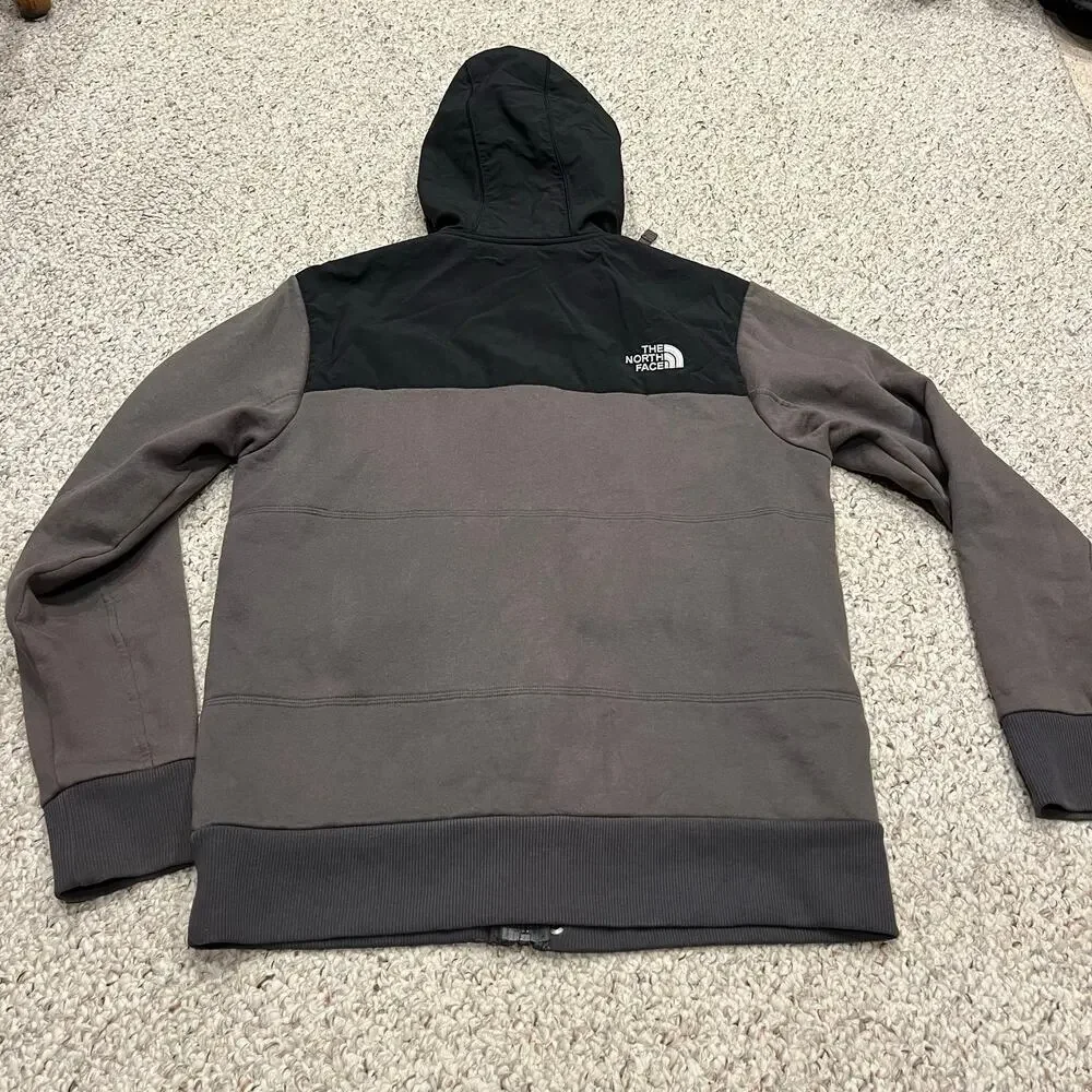 The North Face Rivington Full Zip Hooded Jacket M Gray Gorpcore Outdoor Hike